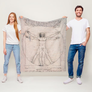 Vitruvian ManVitruvian Man, Leonardo da Vinci Fleecedecke