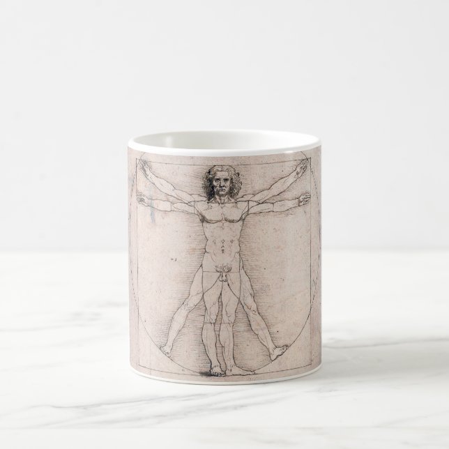Vitruvian ManVitruvian Man, Leonardo da Vinci Kaffeetasse (Mittel)