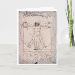Vitruvian ManVitruvian Man, Leonardo da Vinci Karte