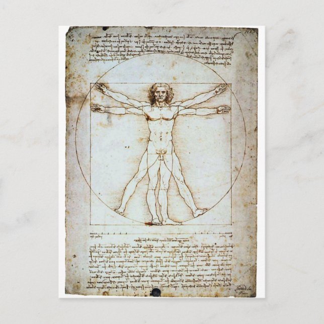 Vitruvian Postkarte (Vorderseite)