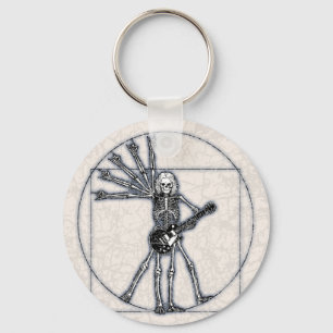 Vitruvian Skelett Schlüsselanhänger