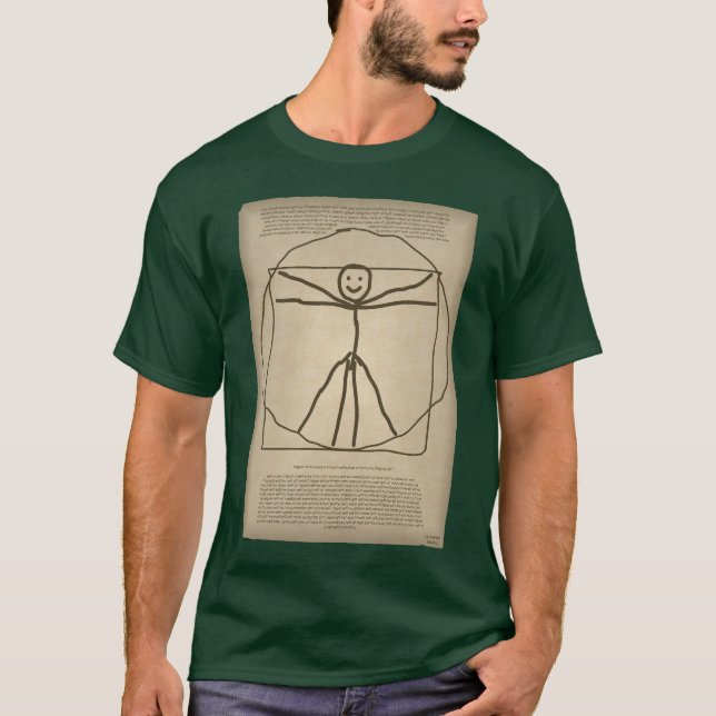 Vitruvian Stickman das T-Shirt Kindes (Vorderseite)