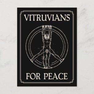 Vitruvianer für den Frieden Postkarte