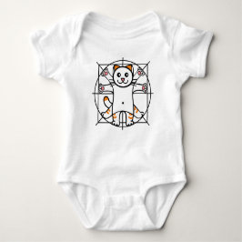 Vitruvianische Katze Baby Strampler