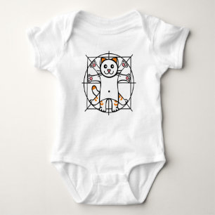 Vitruvianische Katze Baby Strampler