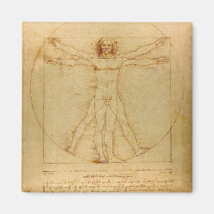 Vitruvianischer Mensch von Leonardo Da Vinci Magnet