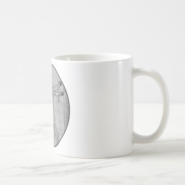 Vitruvius Mann Tasse (Rechts)