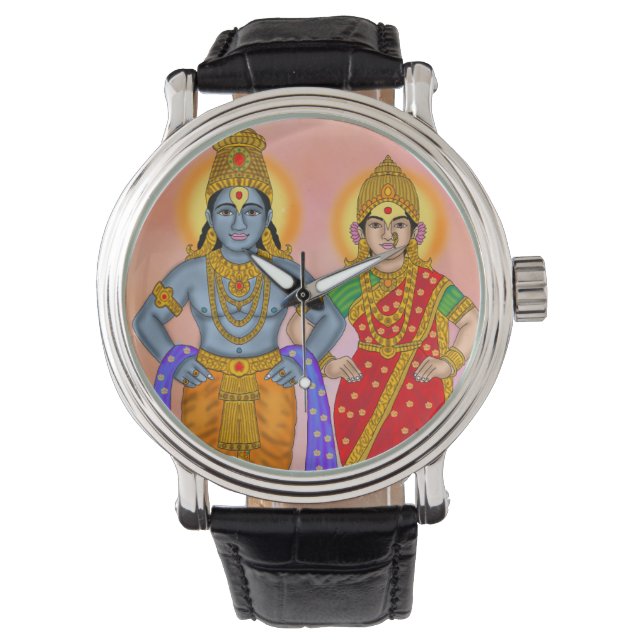 Vitthal Rukmini Clock Armbanduhr (Vorderseite)