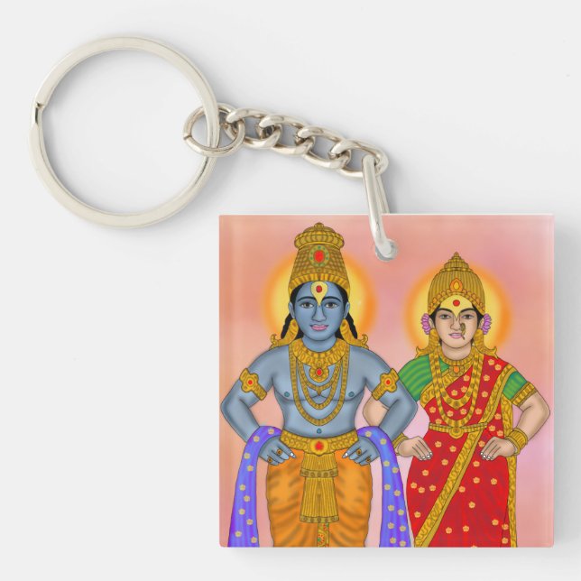Vitthal Rukmini Keychain Schlüsselanhänger (Vorderseite)