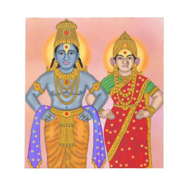 Vitthal Rukmini Schreibwaren Notizblock (Vorderseite)