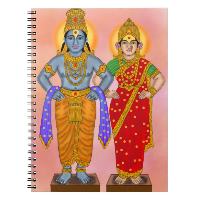 Vitthal Rukmini Stationary Notizblock (Vorderseite)