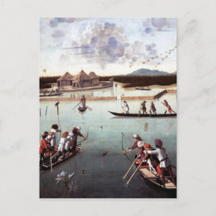 Vittore Carpaccio Jagd auf der Lagune Postkarte