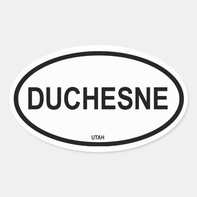 VIUR Duchesne Ovaler Aufkleber (Vorderseite)