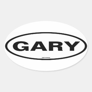 VIUR Gary Indiana Ovaler Aufkleber