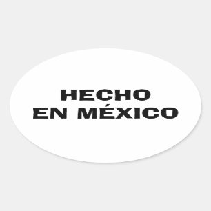 VIUR Hecho en Mexico Ovaler Aufkleber