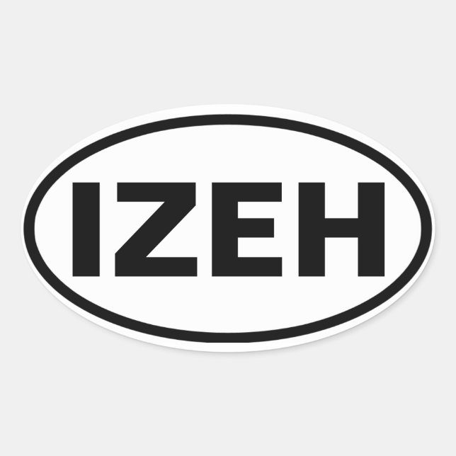 VIUR Izeh Ovaler Aufkleber (Vorderseite)