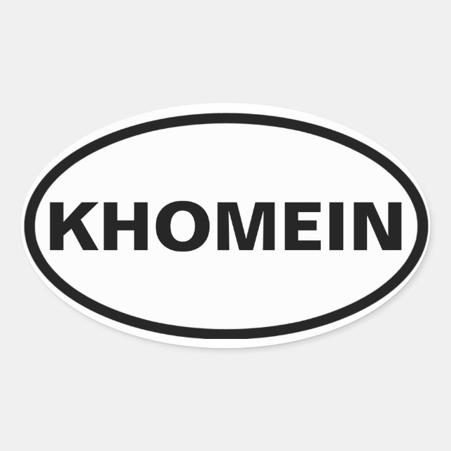 VIUR Khomein Ovaler Aufkleber (Vorderseite)