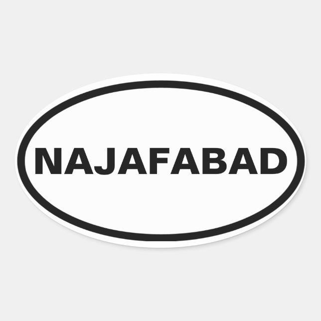 VIUR Najafabad Ovaler Aufkleber (Vorderseite)