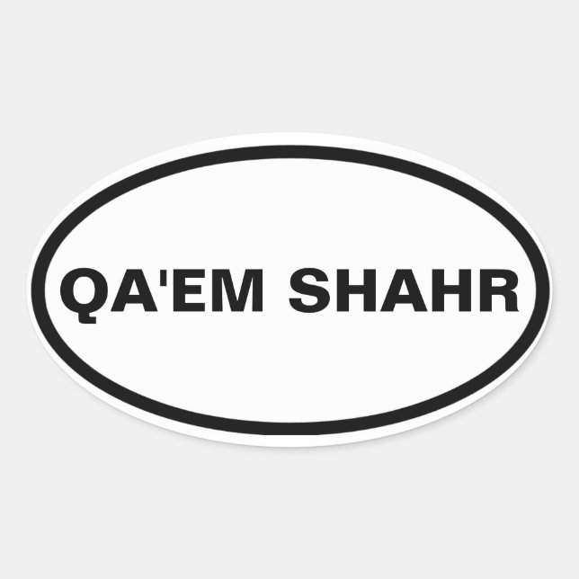 VIUR Qa'em Shahr Ovaler Aufkleber (Vorderseite)