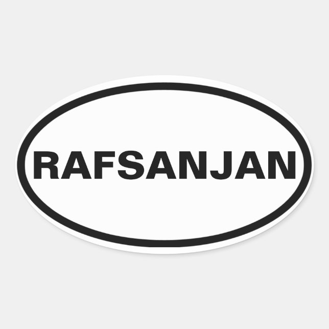 VIUR Rafsanjan Ovaler Aufkleber (Vorderseite)