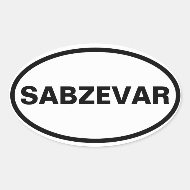 VIUR Sabzevar Ovaler Aufkleber (Vorderseite)