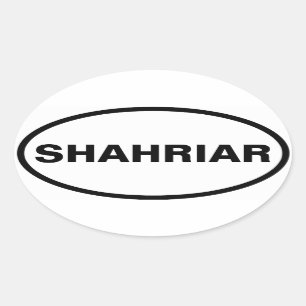 VIUR Shahriar Ovaler Aufkleber