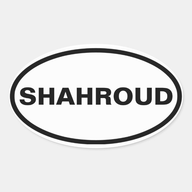 VIUR Shahroud Ovaler Aufkleber (Vorderseite)