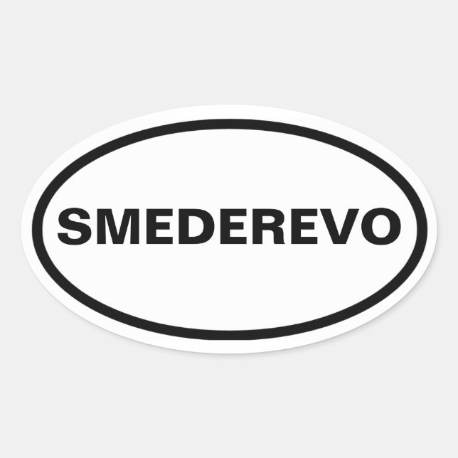 VIUR Smederevo Ovaler Aufkleber (Vorderseite)