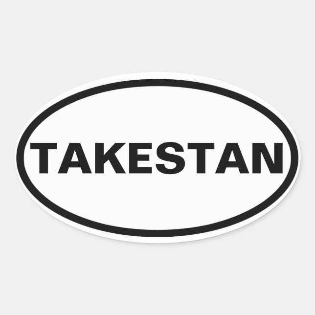VIUR Takestan Ovaler Aufkleber (Vorderseite)