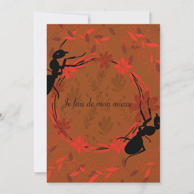 Viurmi, Bejahung positiv, Phrase inspirante Einladung (Vorderseite)