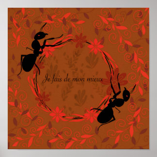 Viurmi, Bejahung positiv, Phrase inspirante Poster