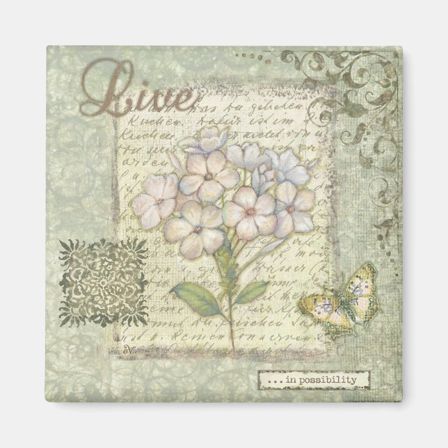 VIV23 Word 4 Live.tif Magnet (Vorne)