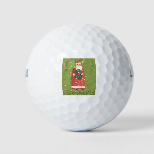 VIV77 Grüne Santa.tif Golfball (Vorderseite)