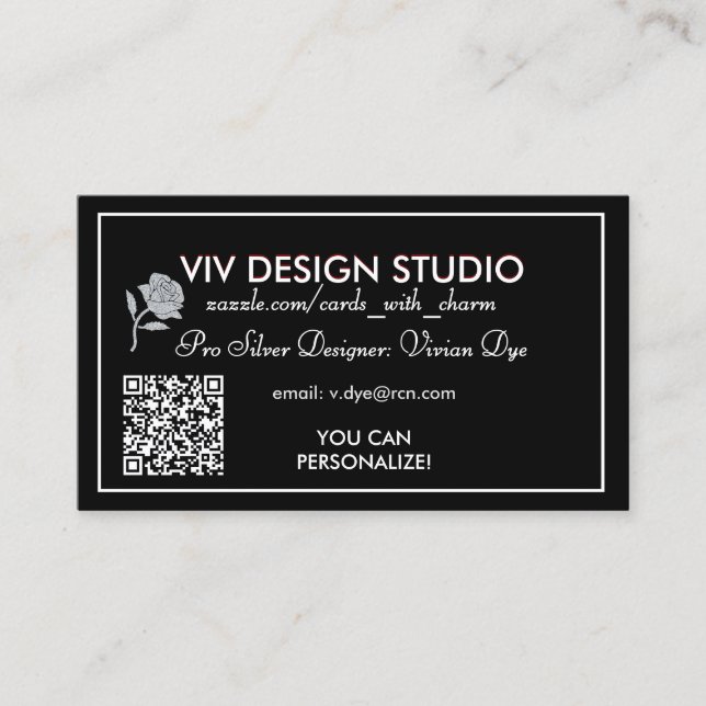 Viv Design Studio Visitenkarten Dezember 2025 Visitenkarte (Vorderseite)
