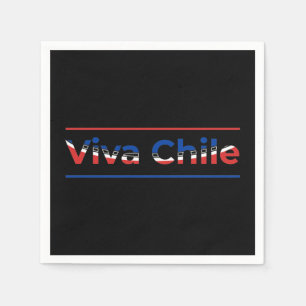 Viva Chile - Stolz Chilenische Flagge Kunst Serviette