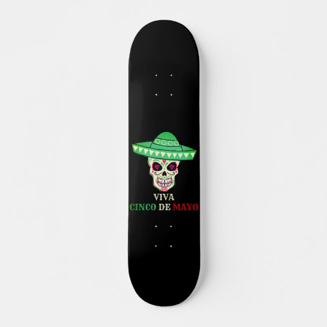 VIVA CINCO DE MAYO Party-Geschenkidee     Skateboard (Vorne)