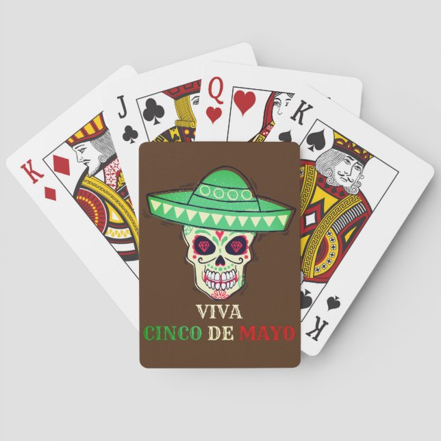 VIVA CINCO DE MAYO Party-Geschenkidee Spielkarten (Rückseite)