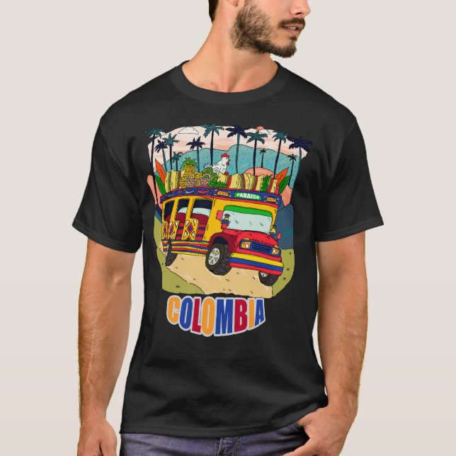 viva colombia chiva paisa parce T-Shirt (Vorderseite)