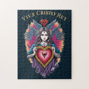 Viva Cristo Rey Heiliges Herz Römisch-Katholisch Puzzle