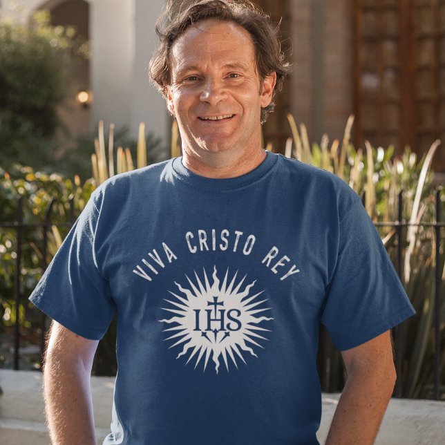 Viva Cristo Rey katholische Cristeros-Geschenk T-Shirt (Von Creator hochgeladen)