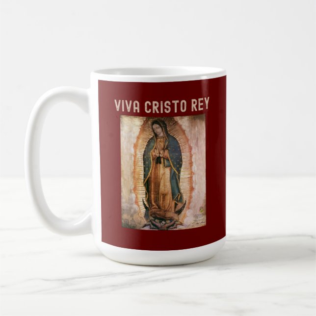 Viva Cristo Rey Katholische Cristeros Kaffeetasse (Links)