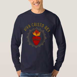 Viva Cristo Rey Katholische Krister Heiliges Herz T-Shirt