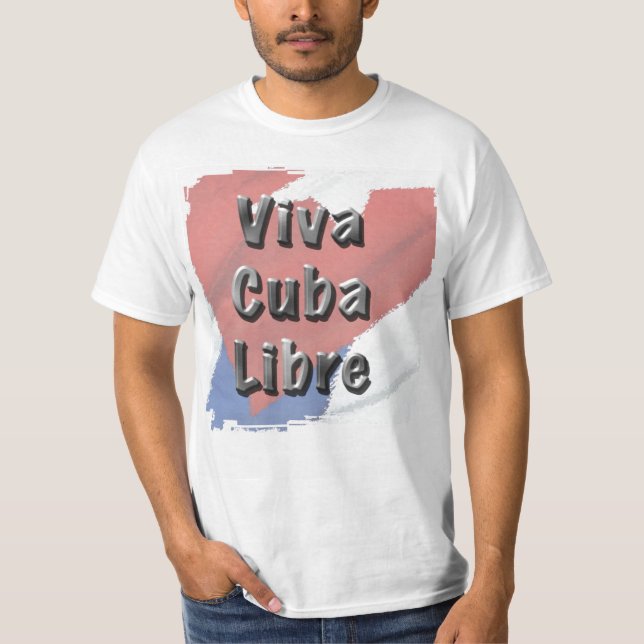 Viva Cuba Libre Grunge 4 TShirt (Vorderseite)