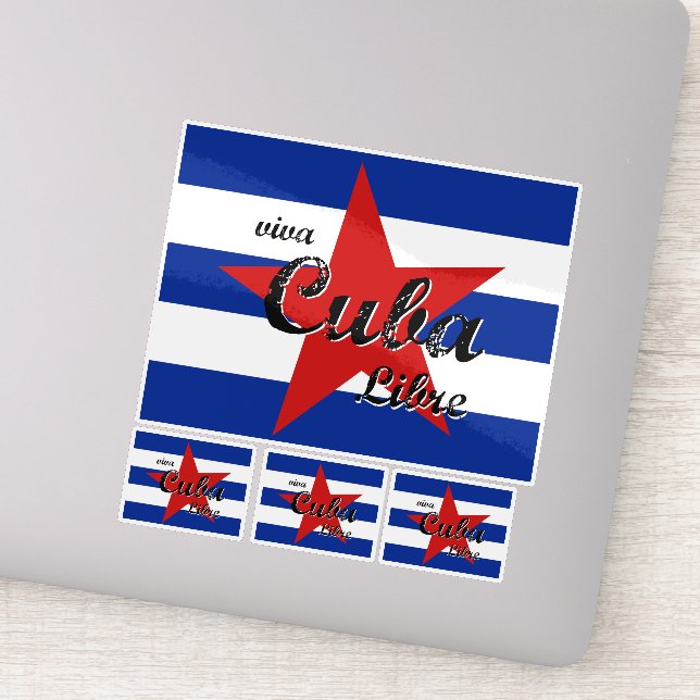 Viva Cuba Libre, Havanna, Fidel Castro, Che Guevar Aufkleber (Detail)