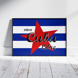 Viva Cuba Libre, Havanna, Fidel Castro, Che Guevar Fotodruck