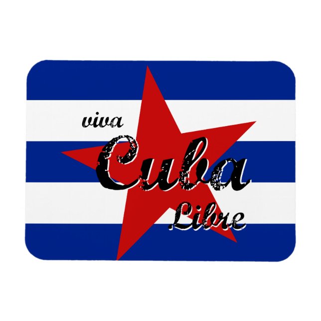 Viva Cuba Libre, Havanna, Fidel Castro, Che Guevar Magnet (Horizontal)