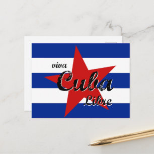 Viva Cuba Libre, Havanna, Fidel Castro, Che Guevar Postkarte