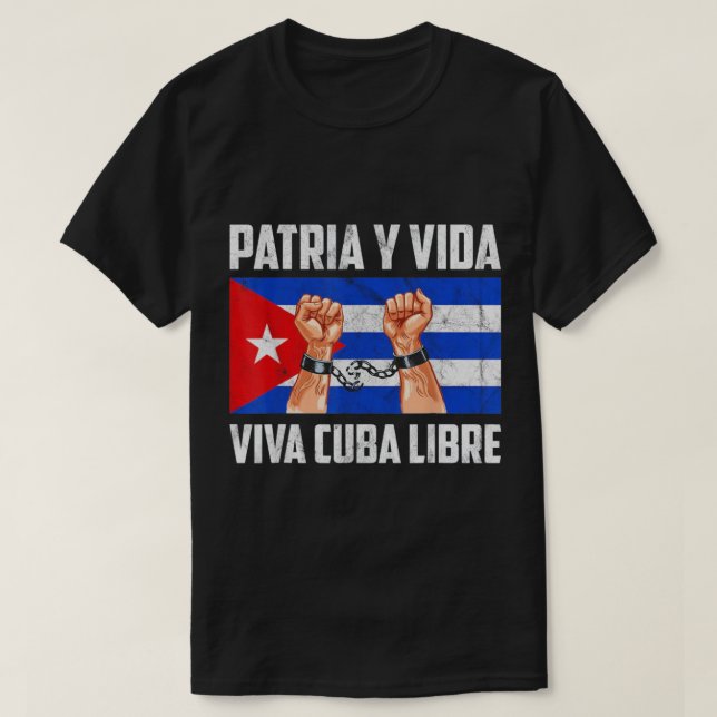Viva Cuba Libre Patria Y Vida Shirt (Design vorne)