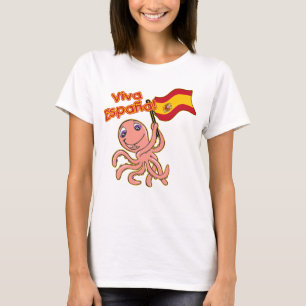 Viva Espana mit Kraken-Fußball-T-Shirt T-Shirt