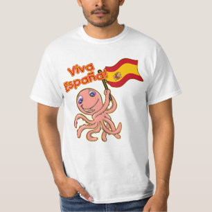 Viva Espana mit Kraken-Fußball-T-Shirt T-Shirt